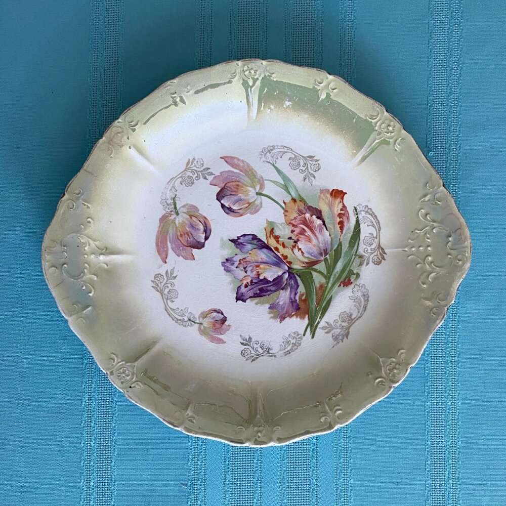 Vintage Porcelain Serving Plate American China Company Toronto Ohio